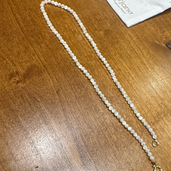 GORJANA CARTER GEMSTONE NECKLACE (MOTHER OF PEARL) - Picture 6 of 7